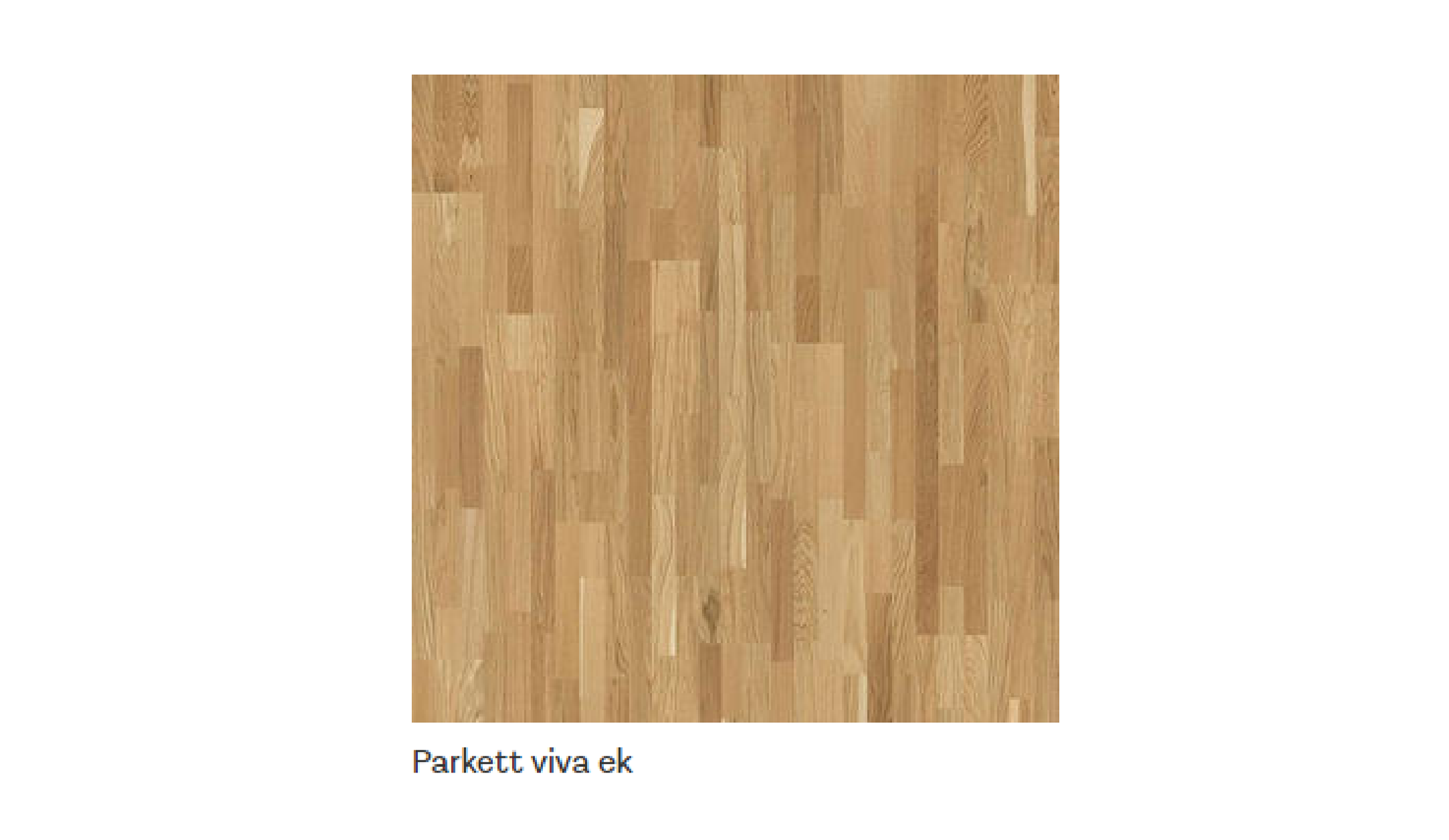 Parkett med ljust trä.