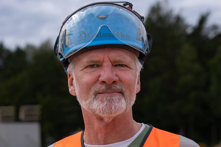 Projektledare på byggarbetsplats